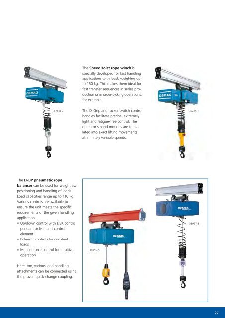 Demag KBK light crane system - Poduri rulante