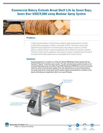 Commercial Bakery Extends Bread Shelf Life by Seven Days; Saves ...