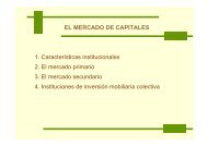 EL MERCADO DE CAPITALES 1. CaracterÃƒÂ­sticas institucionales 2 ...