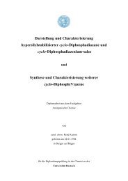 Darstellung und Charakterisierung hypersilylstabilisierter cyclo ...