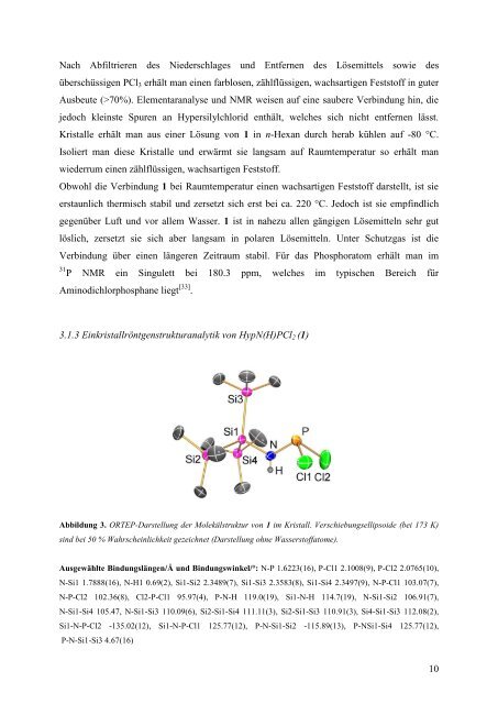 Darstellung und Charakterisierung hypersilylstabilisierter cyclo ...