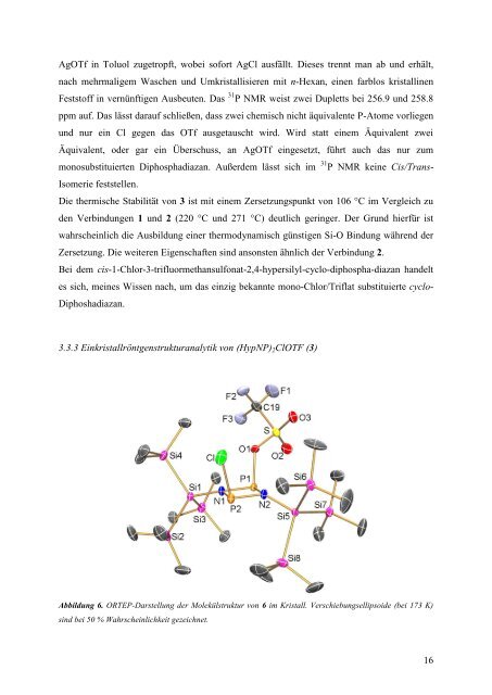 Darstellung und Charakterisierung hypersilylstabilisierter cyclo ...