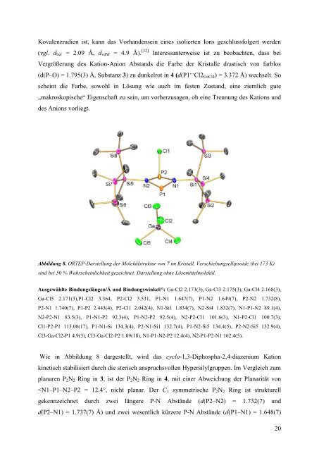 Darstellung und Charakterisierung hypersilylstabilisierter cyclo ...