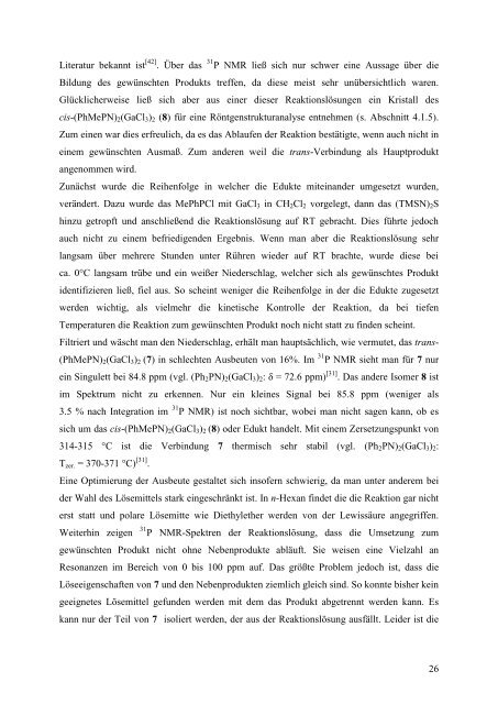 Darstellung und Charakterisierung hypersilylstabilisierter cyclo ...