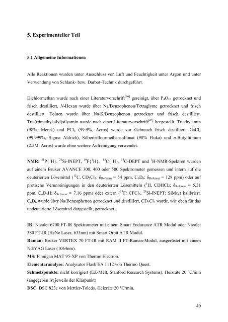 Darstellung und Charakterisierung hypersilylstabilisierter cyclo ...