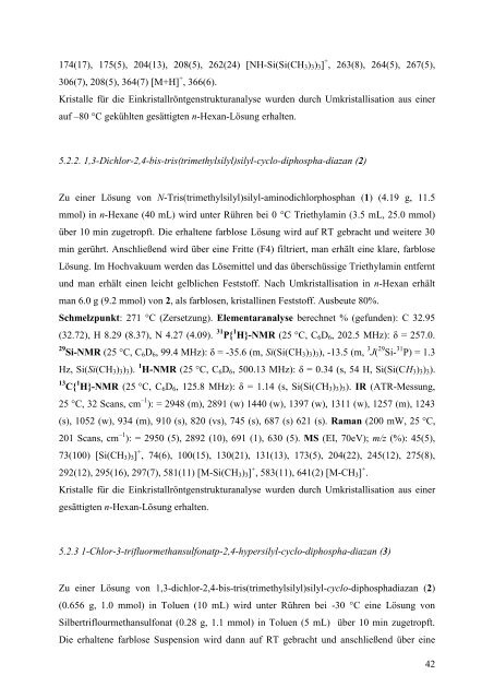 Darstellung und Charakterisierung hypersilylstabilisierter cyclo ...