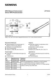LPT 80 A NPN-Silizium-Fototransistor Silicon NPN Phototransistor ...