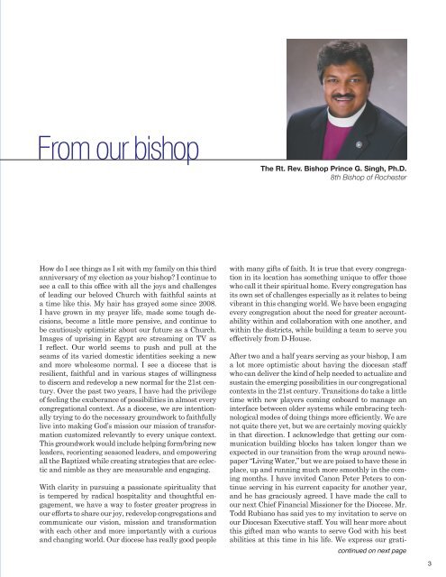 a publication of the episcopal diocese of rochester, ny