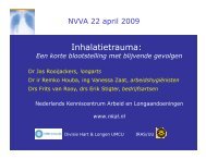 Inhalatietrauma: - Nederlandse Vereniging voor ArbeidshygiÃ«ne
