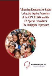 Advancing Reproductive Rights Using the - CEDAW Southeast Asia