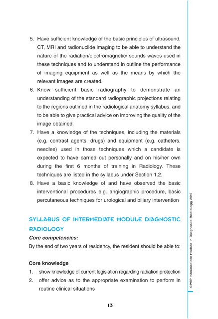 intermediate module in diagnostic radiology - e-Log Book - College ...