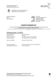 INSPEKTIONSBERICHT Auftragsnummer: 12110071 - Gemeinde ...