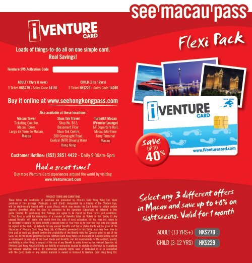 here - See Hong Kong Pass - iVenture Card