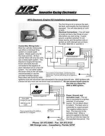 Electronic Engine Kill - MPS Racing