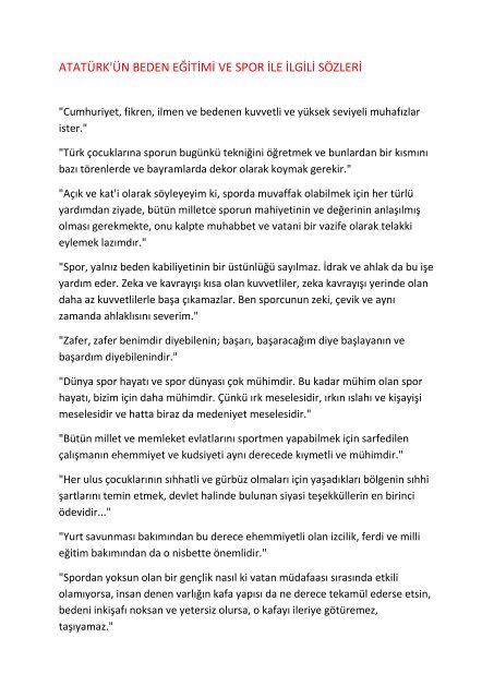 Ataturk Un Egitim Ile Ilgili Sozleri Istanbul Isletme Enstitusu