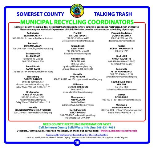 Talking Trash - Somerset County