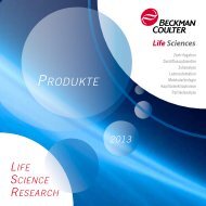 Übersichtsbroschüre Life Science Research 2013 - Beckman Coulter