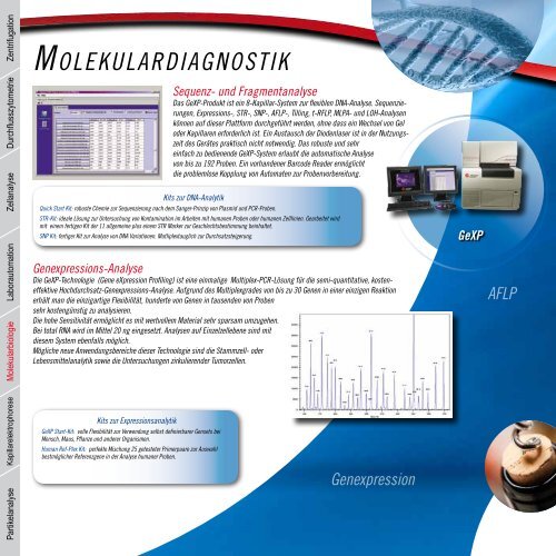 Übersichtsbroschüre Life Science Research 2013 - Beckman Coulter