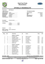 Head Cup Finale Riesenslalom OFFIZIELLE ... - SC Halblech