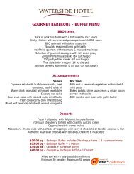 GOURMET BARBEQUE â BUFFET MENU - Menulog