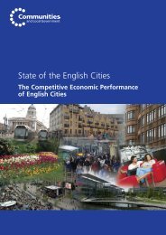 The Competitive Economic Performance of English Cities