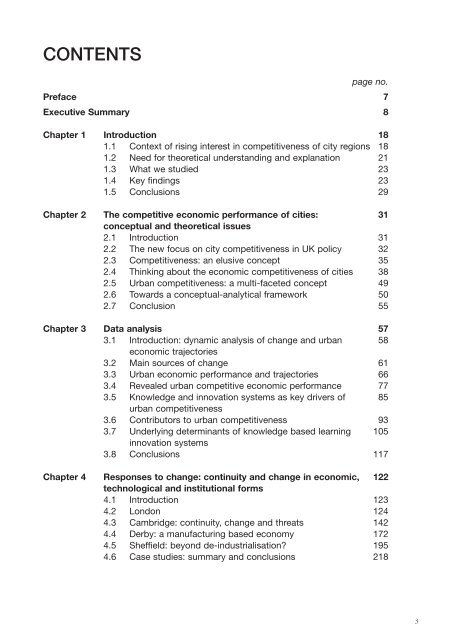 The Competitive Economic Performance of English Cities