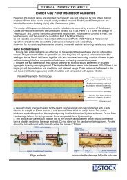 Ibstock Clay Paver Installation Guidelines