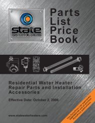 Residential - Water Heater Repair - Parts & Installation Accessories