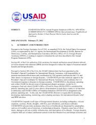 USAID/DCHA/OFDA Annual Program Statement (APS) - Grants.gov