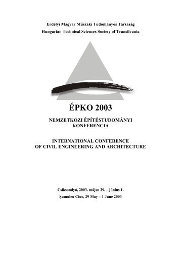 NemzetkÃ¶zi ÃpÃ­tÃ©studomÃ¡nyi Konferencia - MEK