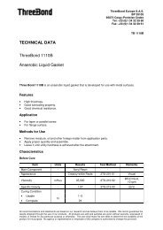 TECHNICAL DATA ThreeBond 1110B Anaerobic Liquid Gasket