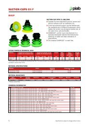 Piab suction cups BX52P data sheet