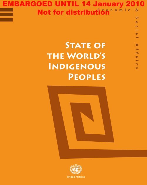 STATE OF THE WORLD's INDIGENOUs PEOpLEs - CINU