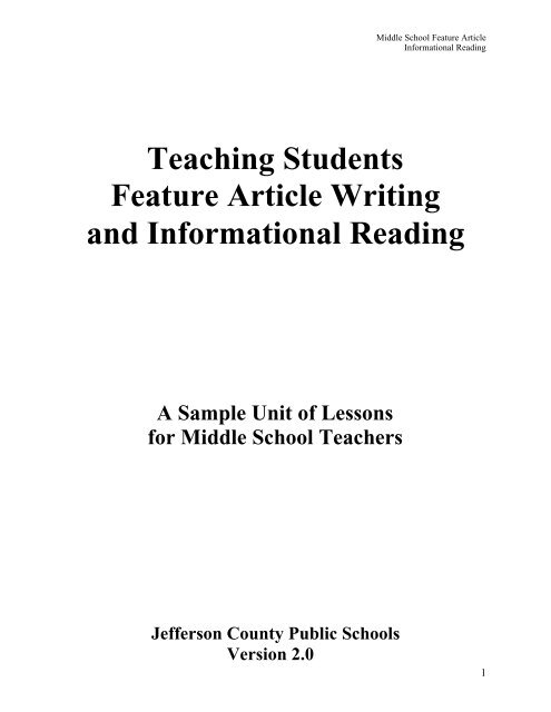 articles on teaching writing