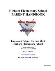 09-10 Parent Handbook - Hickam Elementary School