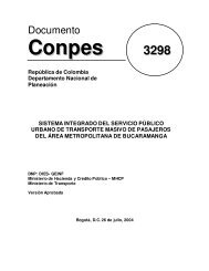 conpes 3298 - Departamento Nacional de PlaneaciÃ³n