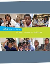 student handbook 2013-2014 - UCLA School of Nursing