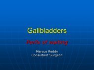 Gallbladders - Perils of waiting - Mr Marcus Reddy - Parkside Hospital