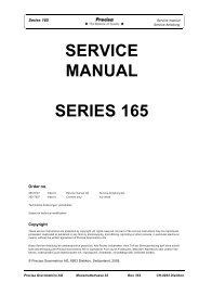 SERVICE MANUAL SERIES 165 - Precisa