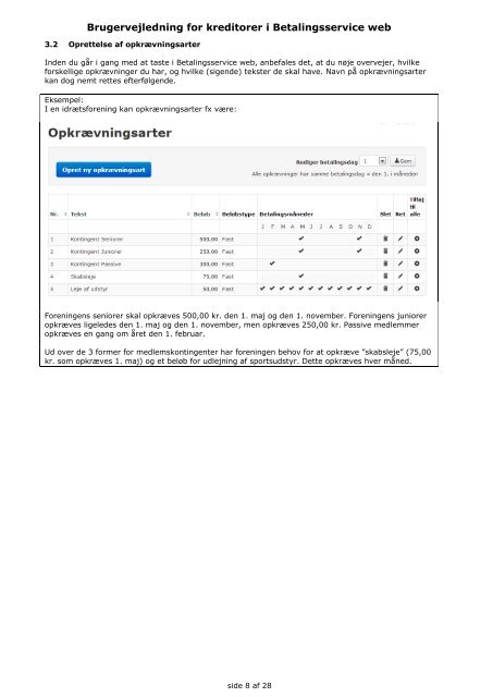 Vejledning for kreditorer i Betalingsservice web - Nets