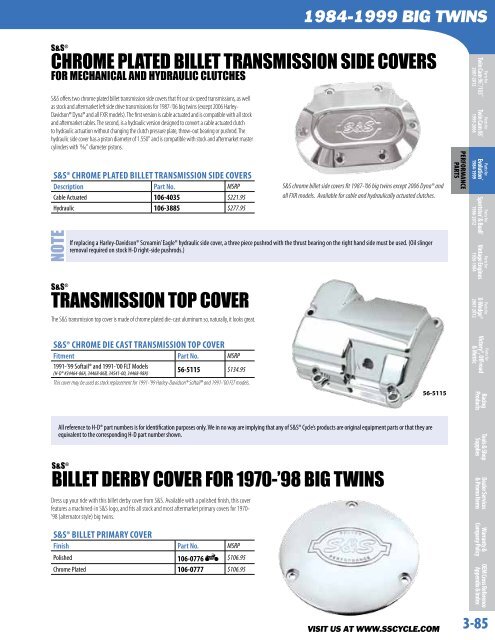 1984-1999 BIG tWINS - S&S Cycle
