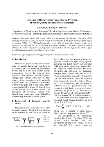 Influence of Digital Signal Processing on Precision of Power Quality ...