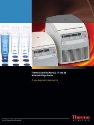 Thermo Scientific MicroCL 17 and 21 Microcentrifuge Series A new ...