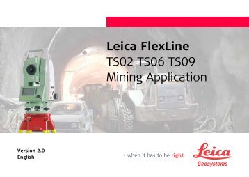 Leica FlexLine - PRISM-Surveying-Construction-Instruments