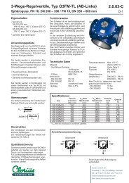 2.6.03-C 3-Wege-Regelventile, Typ G3FM-TL (AB ... - Clorius Controls