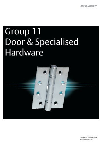 Group 11 - Door & Specialised... - Assa Abloy