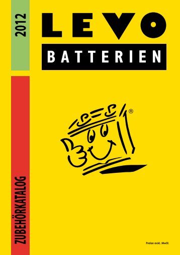 ZUBEHÖRKATALOG 2012 - LEVO Batterien AG