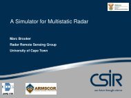 A Simulator for Multistatic Radar - CSIR