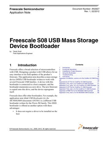 Application Notes - Freescale Semiconductor