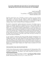 algunos aprendizajes que dejan los ejercicios de rendiciÃ³n ... - Bivipas